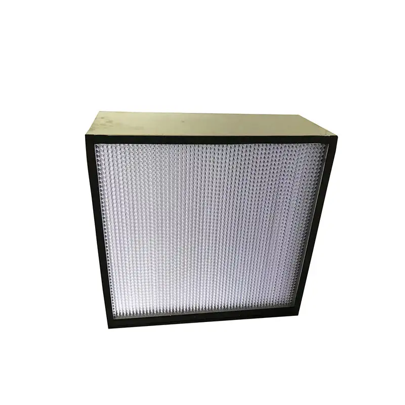 Customized Aluminum Galvanize Stainless Steel Wooden Frame High Efficiency Fiberglass Deep Pleated HEPA Filter