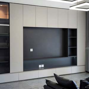 Muebles de Sala de Estar de Lujo con Estilo Nórdico, Mueble de TV Empotrado en la Pared, Personalización Completa para el Hogar - Product Image 1