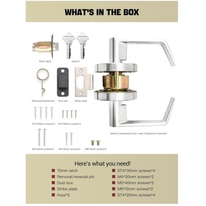 하이 퀄리티 블랙 미국 표준 학년 2 상업 교실 방 문 잠금 프리미엄 자물쇠 공급 - Product Image 6