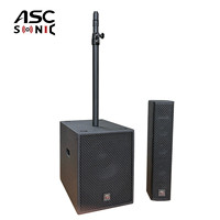Système de haut-parleurs audio PA colonne compacte auto-alimentée CL45 & CL12A 4x4,5 pouces