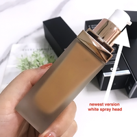 Fond de teint liquide hydratant minéral SPF 15, couvrance totale, avec correcteur imperméable, sans logo, fini mat