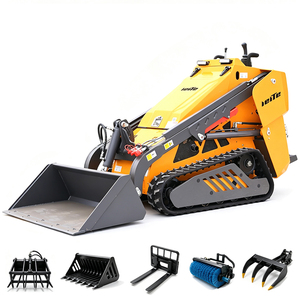 รถตักขนาดเล็ก 5 EPA Engine Mini Skid Steer 25 แรงม้า แบบตีนตะขาบ ระบบไฮดรอลิกไหลแรงสูง - Product Image 6