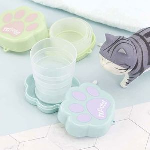 Cute Cat Paw Retractable Waterproof Reusable Eco-Friendly Travel Bottle - Product Image 4