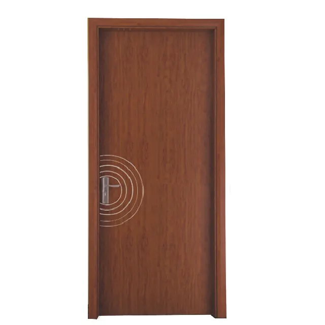 La porta principale in legno di Teak dal Design moderno progetta la porta d'ingresso delle porte in WPC in stile mogano della casa