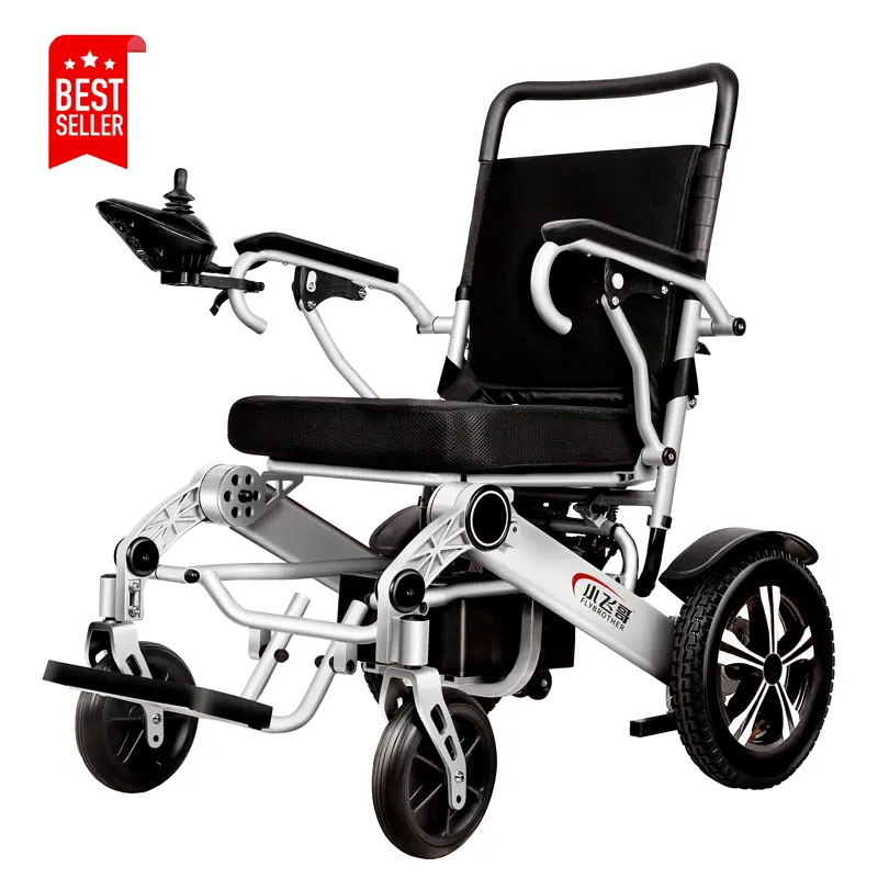 Cadeira de rodas elétrica dobrável de alumínio, portátil, leve, dobrável, barato, preço