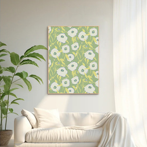 Français Moderne Huile Toile Floral Art Peinture Décorative pour Salon Chambre Salle À Manger Canapé Fond Tenture Murale - Product Image 1