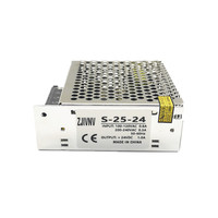 Adaptateur de bande lumineuse LED à sortie unique 25W S-25 alimentation à découpage AC 100-240V à DC 5V 12V 15V 24V de qualité industrielle