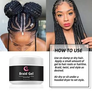 Cire de contrôle des frisottis en gros pour cheveux 4C, marque privée, tenue forte, gel pour tresses et doigts collants, meilleur gel pour cheveux naturels - Product Image 4