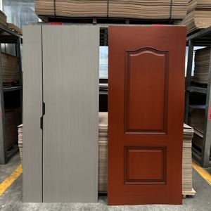 Revestimiento de Puerta HDF de Diseño Moderno, Revestimiento de Puerta Interior de Madera con Acabado en Melamina para Apartamento - Product Image 1