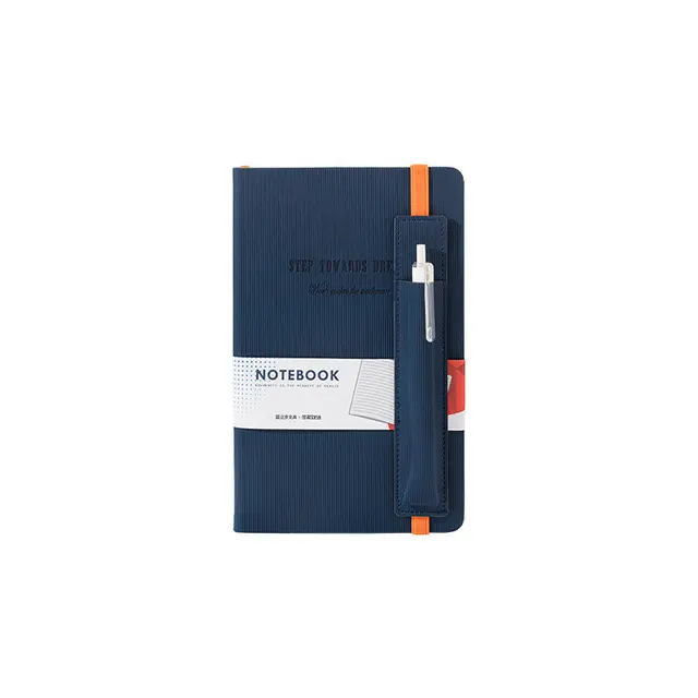 New style Office high-grade notepad PU pen insert binding notebook