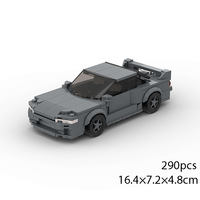Voiture de course en plastique très vendue, compatible MOC, pour l'assemblage éducatif de petites pièces, jouets de construction pour enfants
