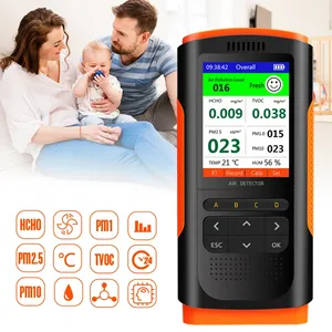 Detector de Formaldehído, Monitor de Calidad del Aire PM2.5, Pantalla Portátil, Medidor de Contaminantes del Aire, Decoración Familiar, Analizador de CO2 de Alta Precisión - Product Image 6