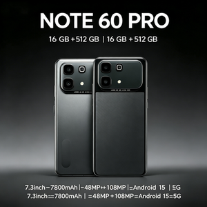 สมาร์ทโฟน Note 60 Pro 5G รุ่น Deca Core หน้าจอ 7.3 นิ้ว ความจุ 16GB+1TB รองรับซิมคู่ รองรับหลายภาษา ระบบปฏิบัติการ Android 15 ปลดล็อคเร็ว กล้องคุณภาพสูง - Product Image 2