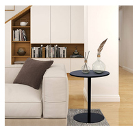 Petites tables basses rondes en blanc, noir, jaune, or, rouge, orange, bleu, vert pour salons de thé, cafés de desserts, tables à café et à dîner sur pieds hauts