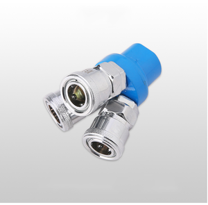 1/4 "ラウンド3ウェイ空気圧コネクタクイックコネクトジョイントSMYエアポンプエアコンプレッサーフィッティングSMVラウンドティーCタイプ - Product Image 5