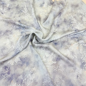 Flor 3D Bordado Orgânico Tecido De Cetim Vestido Anti-Static Digital Print Cord Weft para Africano Casual Wear Bedding Car