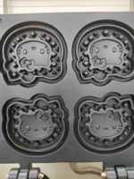 Gaufrier personnalisé Gaufrier Hello Kitty Machine à gaufres Campbon Machine à gaufres en forme HelloKitty Machine pour la fabrication ZH-2300 snacks