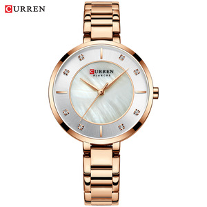 Latest Sport Fashion Luxury Alloy <b>Case</b> Glass Rhinestone Dial Quartz <b>Watch</b> for Women Waterproof Stainless Steel Band - Product Image 2
