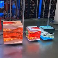 Eagerled contrôle intelligent extérieur led écran d'affichage publicitaire intérieur p3 led vidéo panneau mural Cube Led écran d'affichage pour magasin