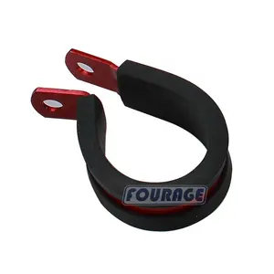 Auto Parts Pipe Clamp Rubber Lined P Clips Cable Mounting Hose Clamp for Tube Holder or Wire Cord Installation