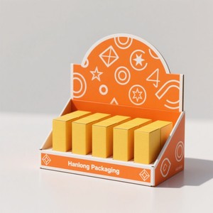 Logo personnalisé petite boîte en carton de comptoir Pdq boîte d'affichage alimentaire au détail recyclable tasse d'encre de soja boîte d'affichage pliable de boulangerie de bonbons - Product Image 5