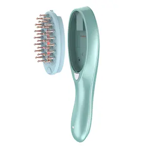 Großhandel Massage Kopfhaut öl Applikator Haar Anti Loss Liquid Comb Red Lighting Haar bürste