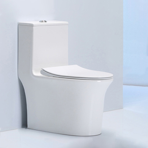 Baño alargado S-trap WC <span class=keywords><strong>chica</strong></span> China ir a inodoro de cerámica de una pieza Juego de inodoro de baño para la venta - Product Image 1