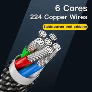 240W High Power 48V 5A <b>Type</b> <b>C</b> Fast <b>Charging</b> <b>Cable</b> Nylon Braided for Mobile Phone Computers Devices PD Compatible - Product Image 5