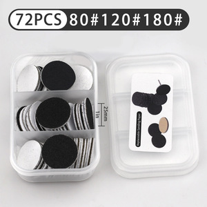 Bán Buôn 72 cái/hộp <span class=keywords><strong>Sanding</strong></span> Giấy 20Mm Đường Kính 80 120 150 180 240 Làm Móng Tay Móng Chân Nhỏ Colourful Nail <span class=keywords><strong>Sanding</strong></span> Giấy Tờ - Product Image 6