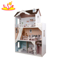 Miniatur Rumah Boneka Kayu Gadis, Penjualan Laris dengan Mebel W06A417
