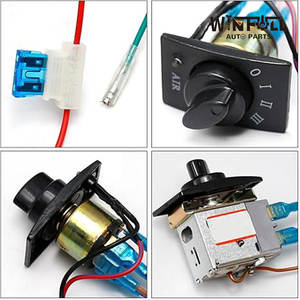 Ensemble d'évaporateur de climatisation 12V universel, unité de chauffage et de refroidissement sous le tableau de bord avec 4 aérations pour voiture et camion - Product Image 3