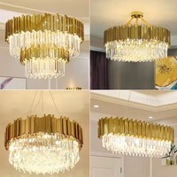 Lustres modernes en fer et cristal noir, réglables en hauteur, grand luminaire suspendu à incandescence pour la maison, le bureau et l'art