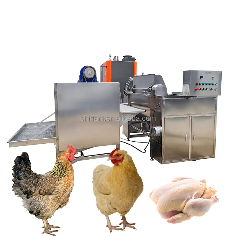 家禽鶏アヒル食肉処理装置実用的な自動家禽摘み取り機9ローラー家禽脱毛機