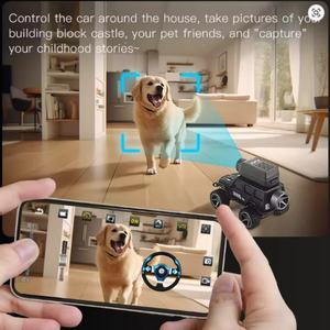 รถบังคับวิทยุ M1/M2 Mini RC Car ขนาด 1:64 2.4G พร้อมกล้อง FPV 720P ควบคุมผ่านแอพ Wifi ความเร็วสูง รถแข่งผาดโผน ของเล่นสำหรับเด็ก - Product Image 4