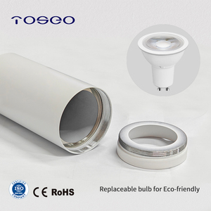 โคมดาวน์ไลท์ทรงกระบอกแบบติดตั้งบนพื้นผิว ขั้วหลอด GU10 หลอดไฟเปลี่ยนได้ ชุดติดตั้งสปอตไลท์ - Product Image 3