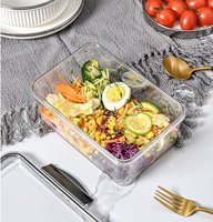 Ensemble de récipients en verre pour le déjeuner, la préparation des repas et les restes, va au lave-vaisselle et au four