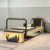 Banc de Pilates réglable en bois de chêne MJD-W15, utilisation à domicile/en salle de sport, portable, garantie de 2 ans