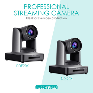 FEELWORLD POE20X OEM Venta al por mayor HD PTZ Cámara 20X Zoom USB/3G-SDI/HDMI/<span class=keywords><strong>IP</strong></span> Transmisión en vivo 1080P 60fps PoE PTZ Cámara para eventos - Product Image 2