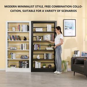 Estantería Metálica Moderna para Biblioteca Escolar, 5 Niveles, Independiente, Resistente, Venta Directa de Fábrica - Product Image 5