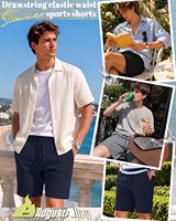 Shorts athlétiques pour hommes en tissu gaufré uni, 7 pouces, extensibles, avec cordon de serrage et taille élastique, vente en gros OEM en vrac