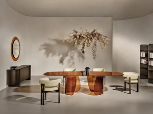 Meubles de maison à boucle souple en bois durable et de luxe moderne Chaise de salle à manger à boucle souple <span class=keywords><strong>Fauteuil</strong></span> - Product Image 2