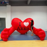 Cœur géant gonflable à câliner, accessoire en forme de cœur rouge pour la Saint-Valentin/événement romantique/exposition en centre commercial/activation de marque/fête