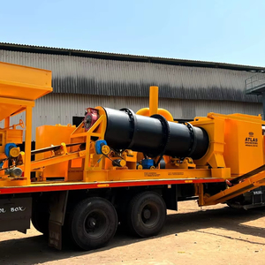 Planta mezcladora de asfalto móvil Planta mezcladora en caliente portátil para construcción de carreteras flexible - Product Image 1