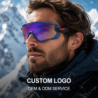 Gafas de Esquí de Montura Completa, Ligeras, Deportivas, para Hombre y Mujer, para Correr, Ciclismo, Protección UV400, PC, No Polarizadas