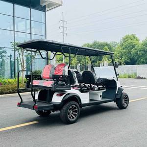 Voiturette de golf électrique à batterie au lithium 72V 4 + 2 places <span class=keywords><strong>Buggy</strong></span> CE approuvé Voiturette de golf électrique de luxe à batterie 8 places fabriquée en Chine - Product Image 4