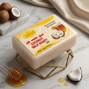 Savon Solide Naturel Rafraîchissant au Lait de Coco et Miel, Huiles Essentielles Pures, Hydratation Profonde, Adoucissant pour la Peau, Soin de Bain - Product Image 2