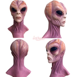<span class=keywords><strong>Déguisement</strong></span> de fête d'Halloween Couvre-chef <span class=keywords><strong>Alien</strong></span> Horror Movie Costume Props Masque Couvre-chef Masques en silicone réalistes - Product Image 3