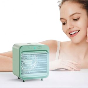 Mini ventilateur USB à brumisation avec réservoir d'eau, support de table, cadeaux promotionnels en plastique pour usage domestique - Product Image 3