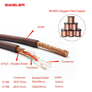 Cable de Micrófono Profesional de Bajo Ruido con Malla Flexible Conductor de Cobre OFC de 2 Núcleos DMX Mic XLR de Audio Precio al por Mayor Rollo de 100m - Product Image 2