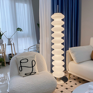 Lampe de sol design moderne en verre sphérique, style contemporain, design tandem, <span class=keywords><strong>chrome</strong></span>, blanc opale, LED, décoration intérieure, chambre à coucher, bureau - Product Image 5